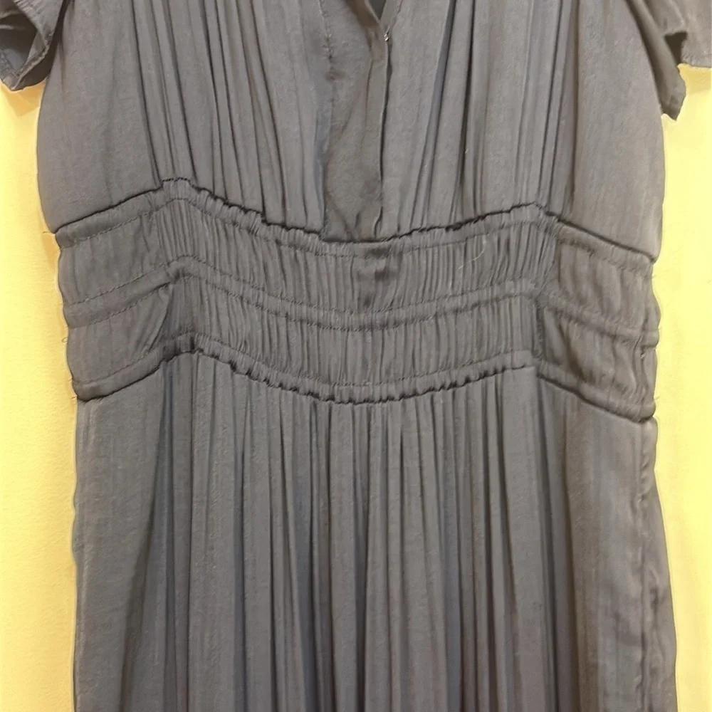 Anthropologie | Black Somerset Flutter Sleeve Tiered Elastic Waist Maxi Dress XS - Picture 7 of 17